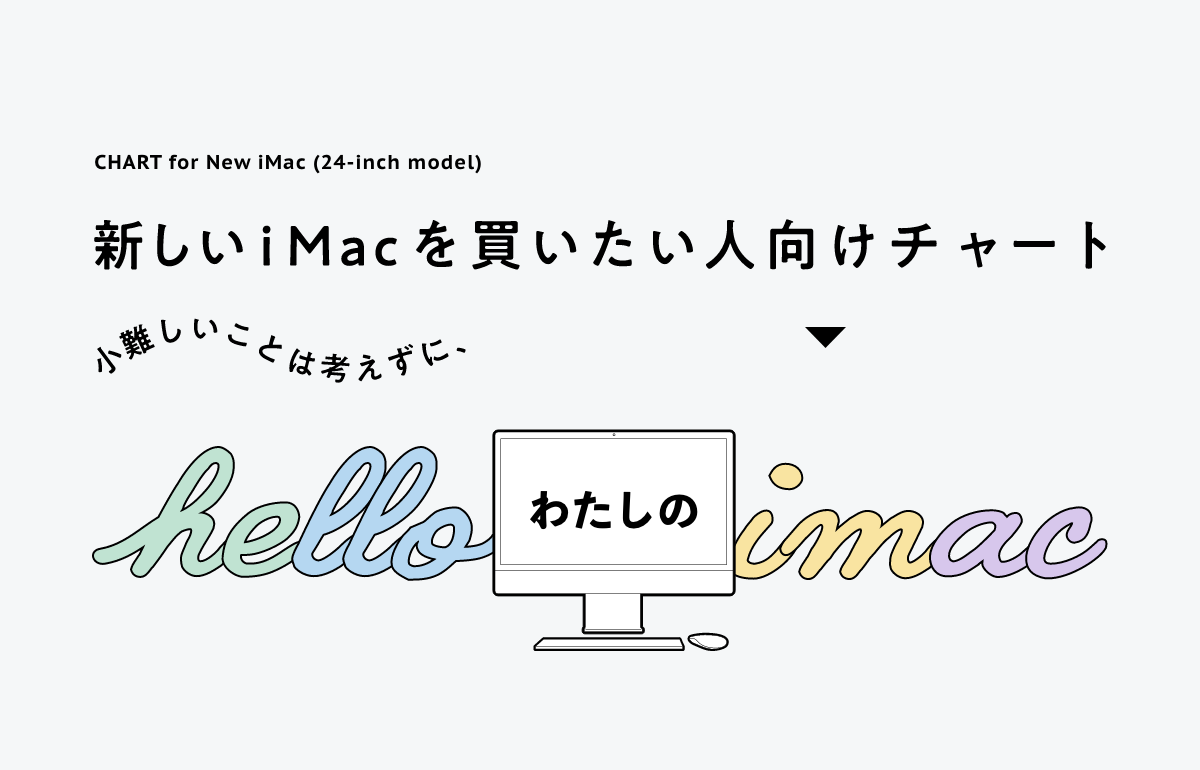 小難しいことは考えずに、新しいiMacを買いたい人向けチャート【インフォグラフィック】